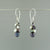 Black and White Pearl Cluster Earrings