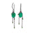 Dark and Bright Green Gemstone Earrings