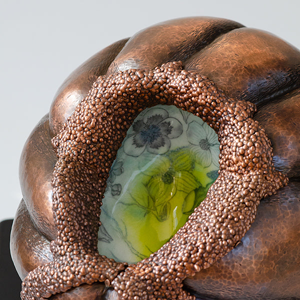 Inside Out, a copper enamel sculpture that captures your inner light