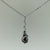 Dark Grey-blue Baroque Pearl, Drop Necklace