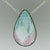 Turquoise and Rose Enamel on Silver Necklace
