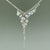 Grey Pearl, Cluster Cascade Necklace