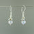 Light Grey Pearl Drop Earrings