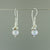 Light Grey Pearl Drop Earrings