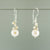 Pink Pearl Drop Earrings