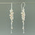 Pink Pearl and Rose Quartz Chandelier Earrings