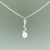 White Pearl, Petite Drop Necklace