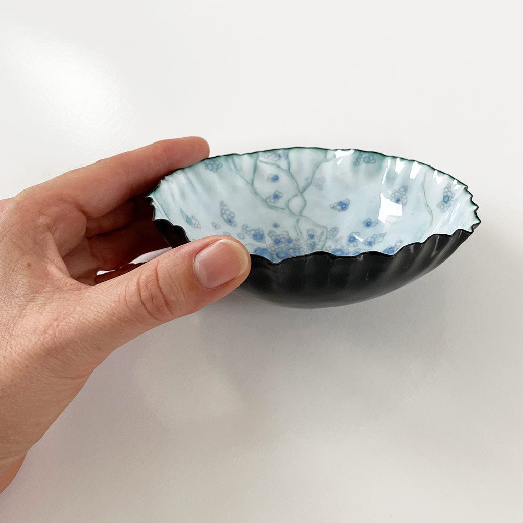 Landscape Bowl, Sapphire Blueberries Under Water