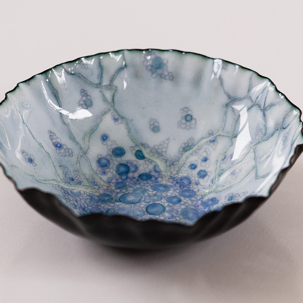 Landscape Bowl, Sapphire Blueberries Under Water