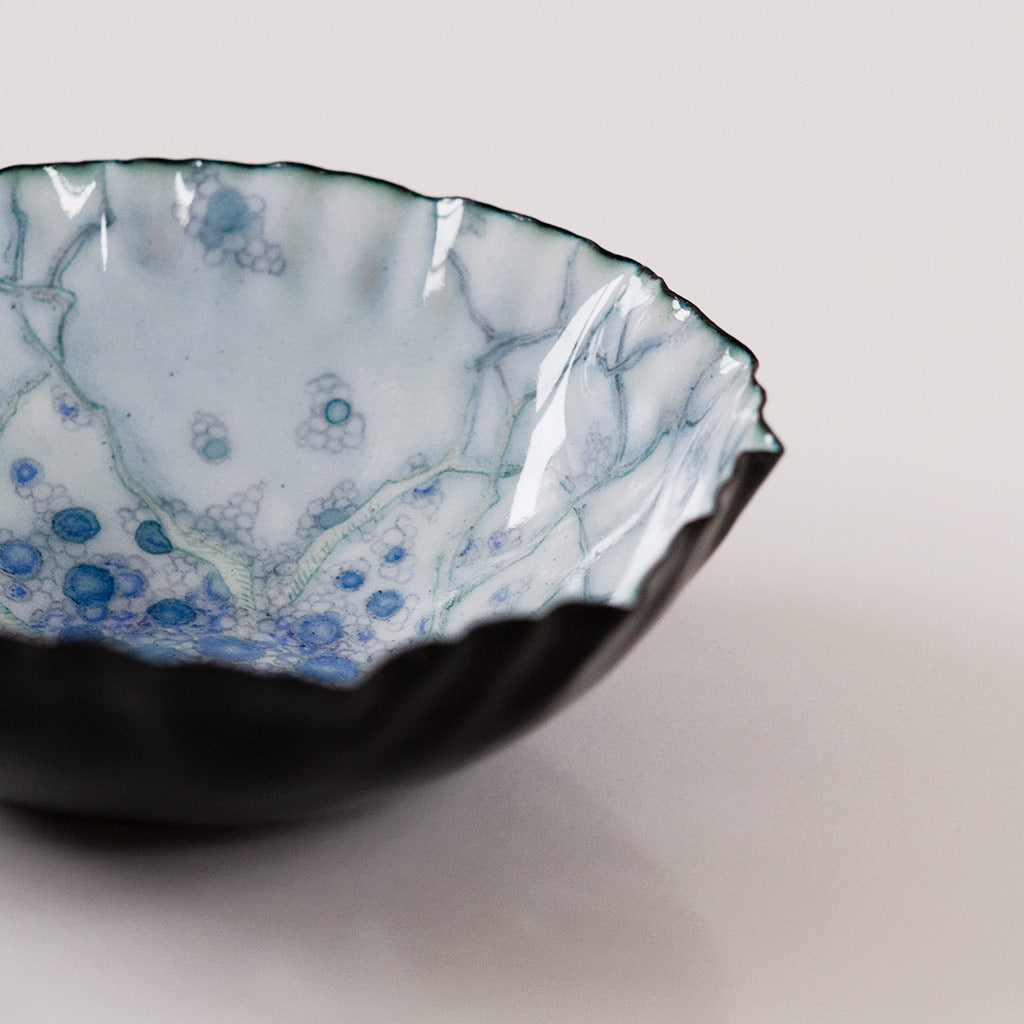 Landscape Bowl, Sapphire Blueberries Under Water