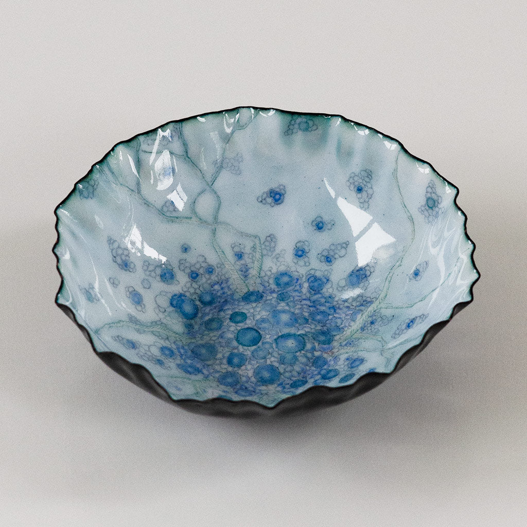 Landscape Bowl, Sapphire Blueberries Under Water