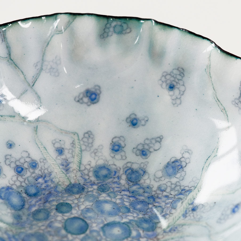 Landscape Bowl, Sapphire Blueberries Under Water