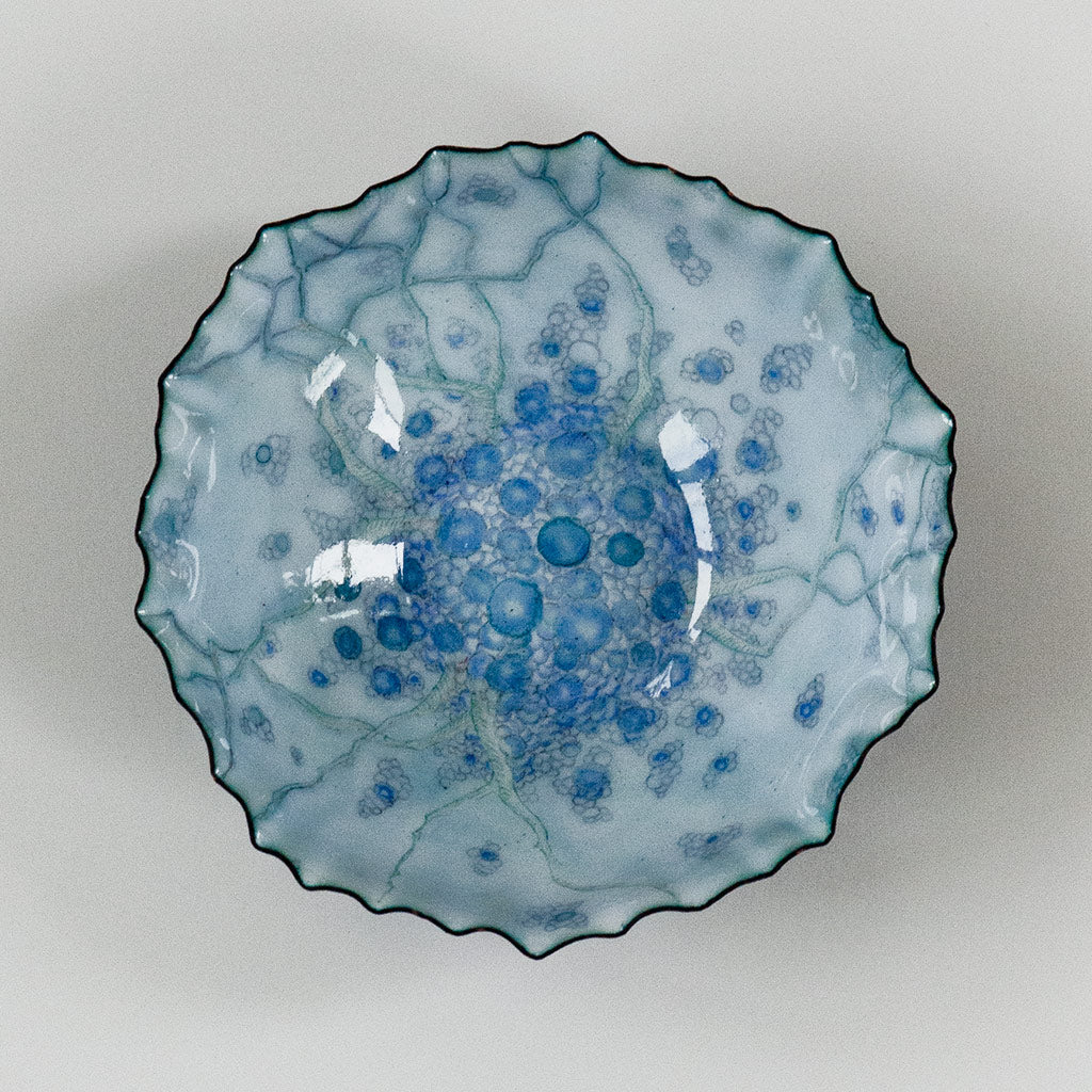 Landscape Bowl, Sapphire Blueberries Under Water