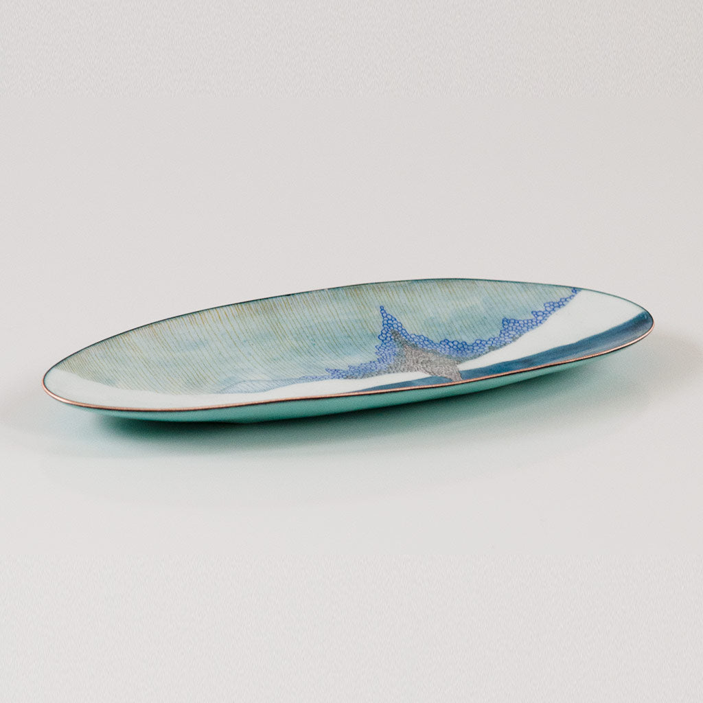 Landscape Bowl, Long Oval Seascape