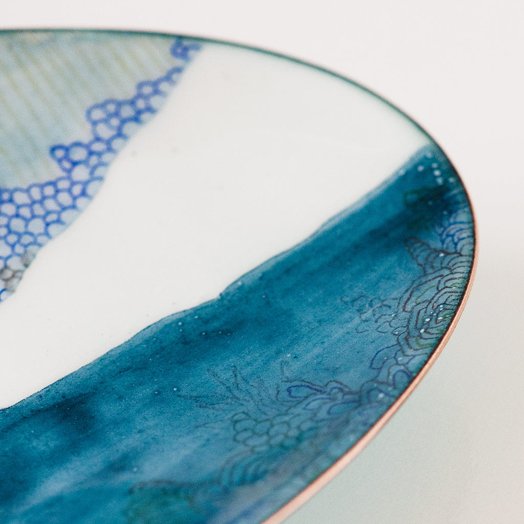 Landscape Bowl, Long Oval Seascape