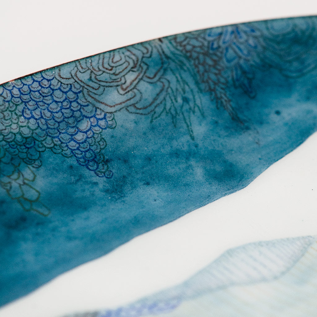 Landscape Bowl, Long Oval Seascape