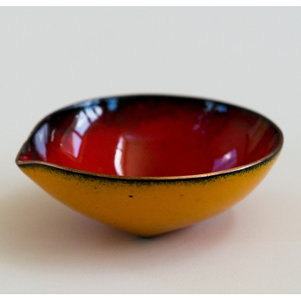 Petal Bitty Bowl, copper enamelware
