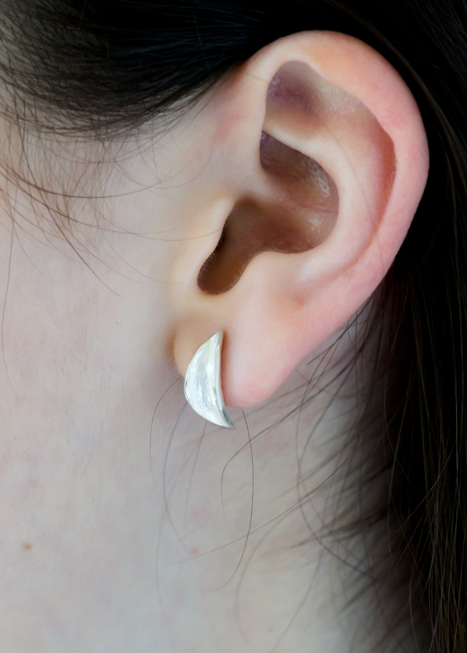 Leaf Hug Earring CG Sculpture and Jewelry