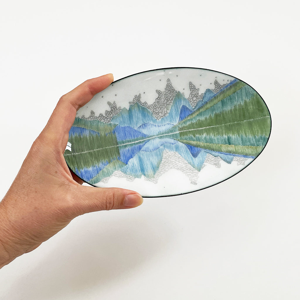 Reflect, enamel bowl