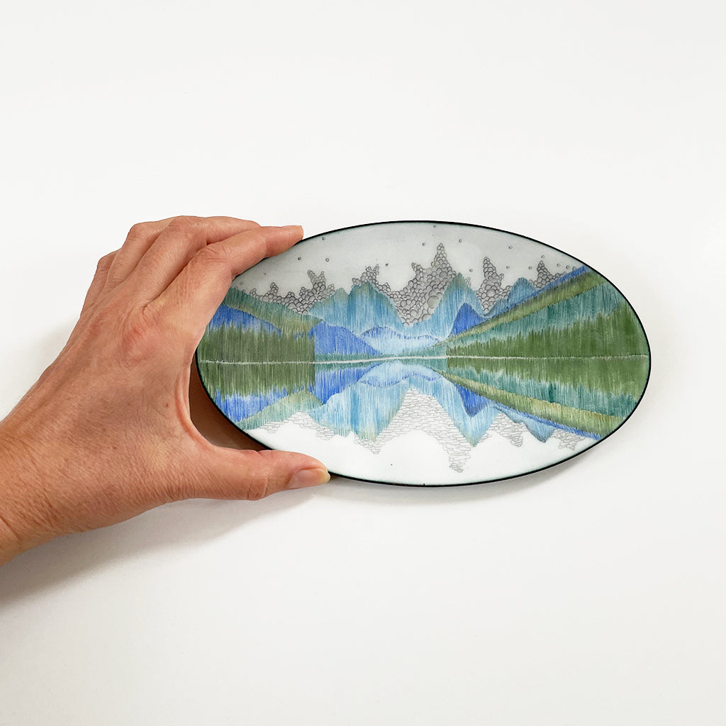 Reflect, enamel bowl