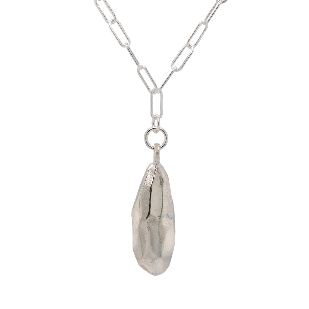 Strength Droplet Necklace with Diamond and Birthstone