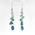 Blue Ombre Gradient Gemstone Earrings