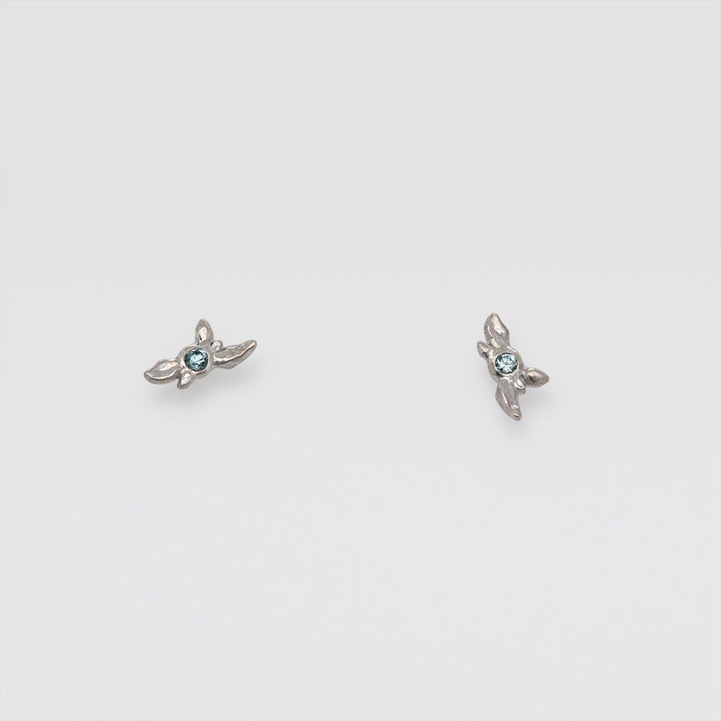 Tiny Succulent Gemstone (Birthstone) Earring