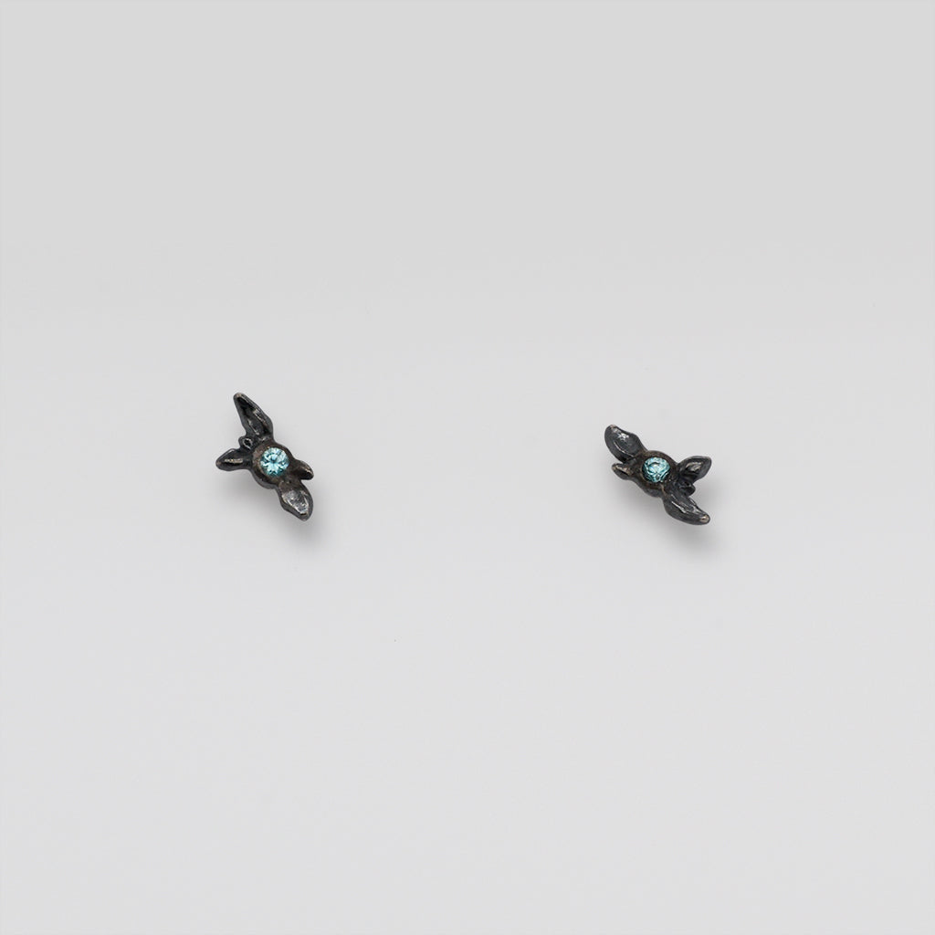 Tiny Succulent Gemstone (Birthstone) Earring