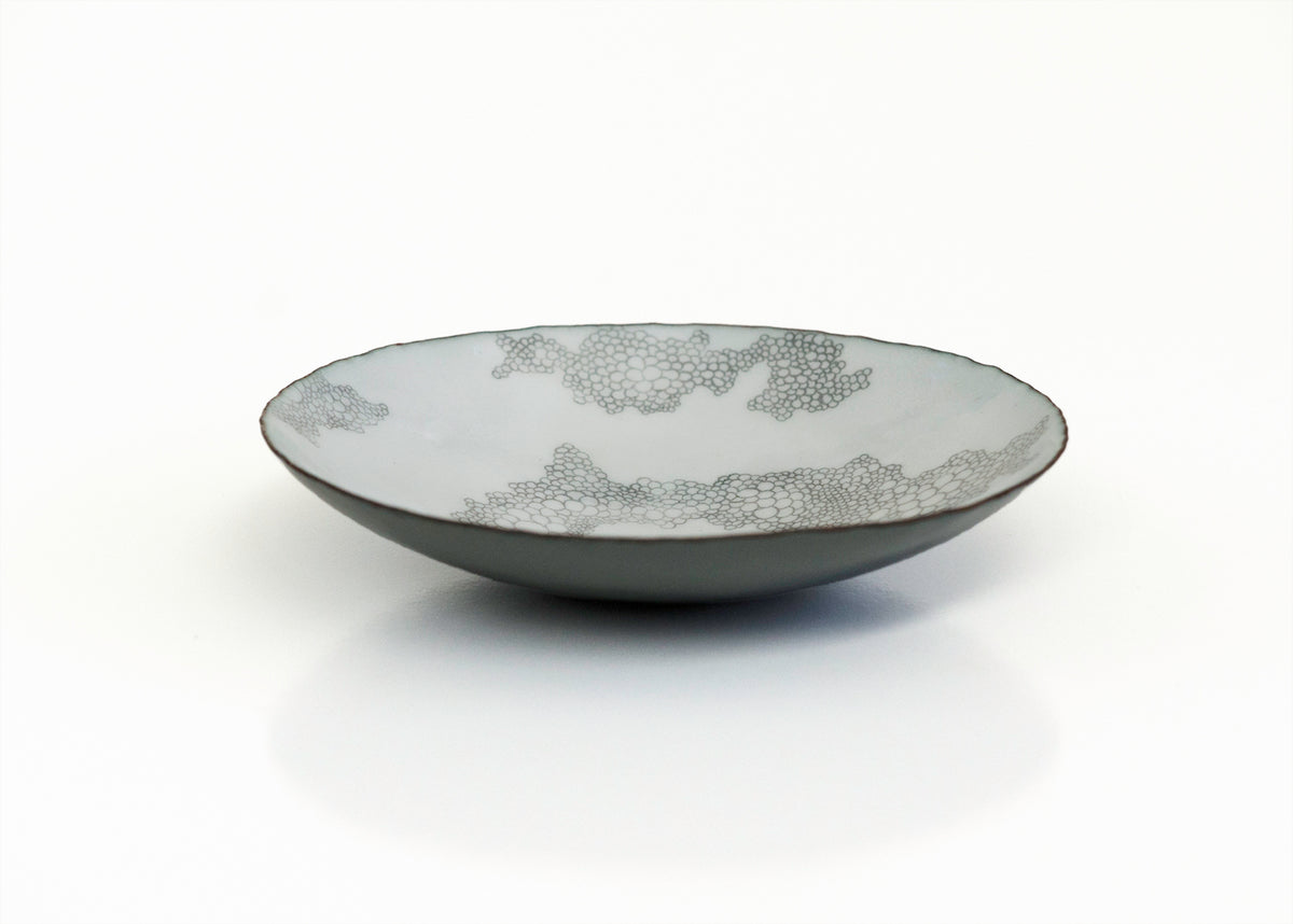 Bubbles Enamelware Graphite Bowl