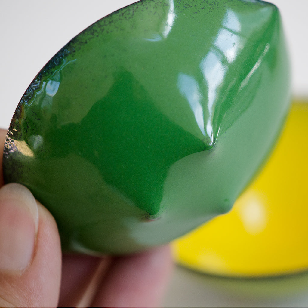 Citrus Bitty Bowl, copper enamelware