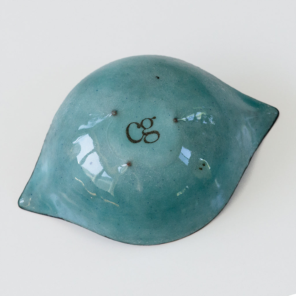 Rhody Crown Flower enamelware bowl