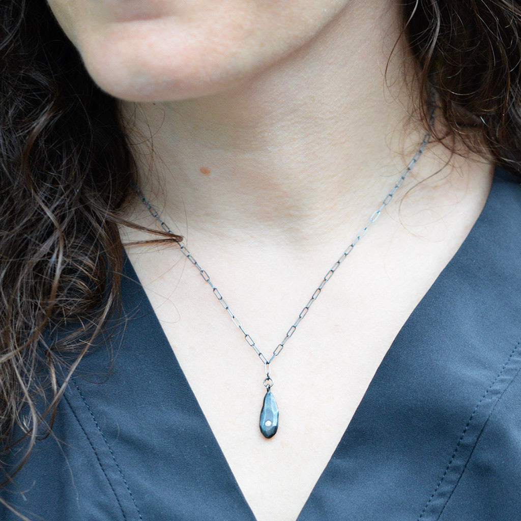 Amplified Strength Droplet Necklace (Diamond Rocklet)