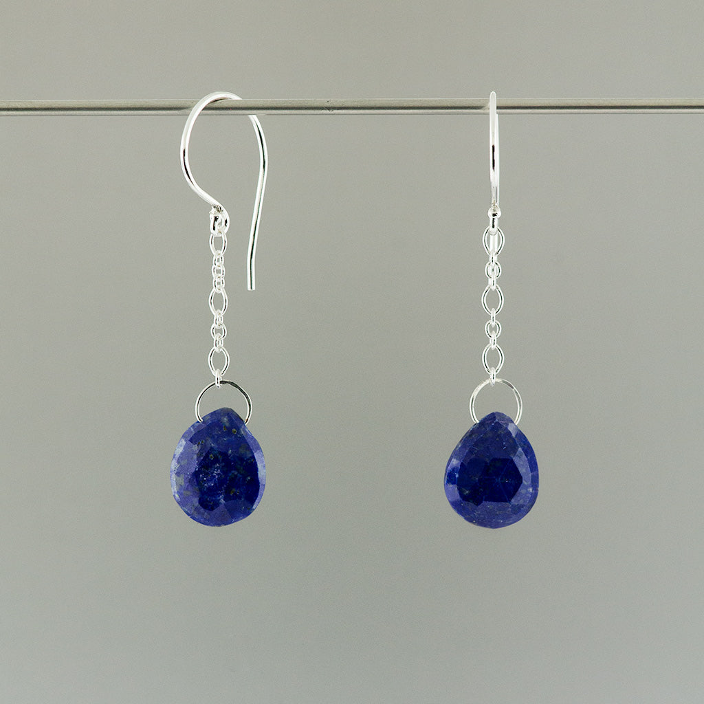 Blue Lapis Gemstone Earrings