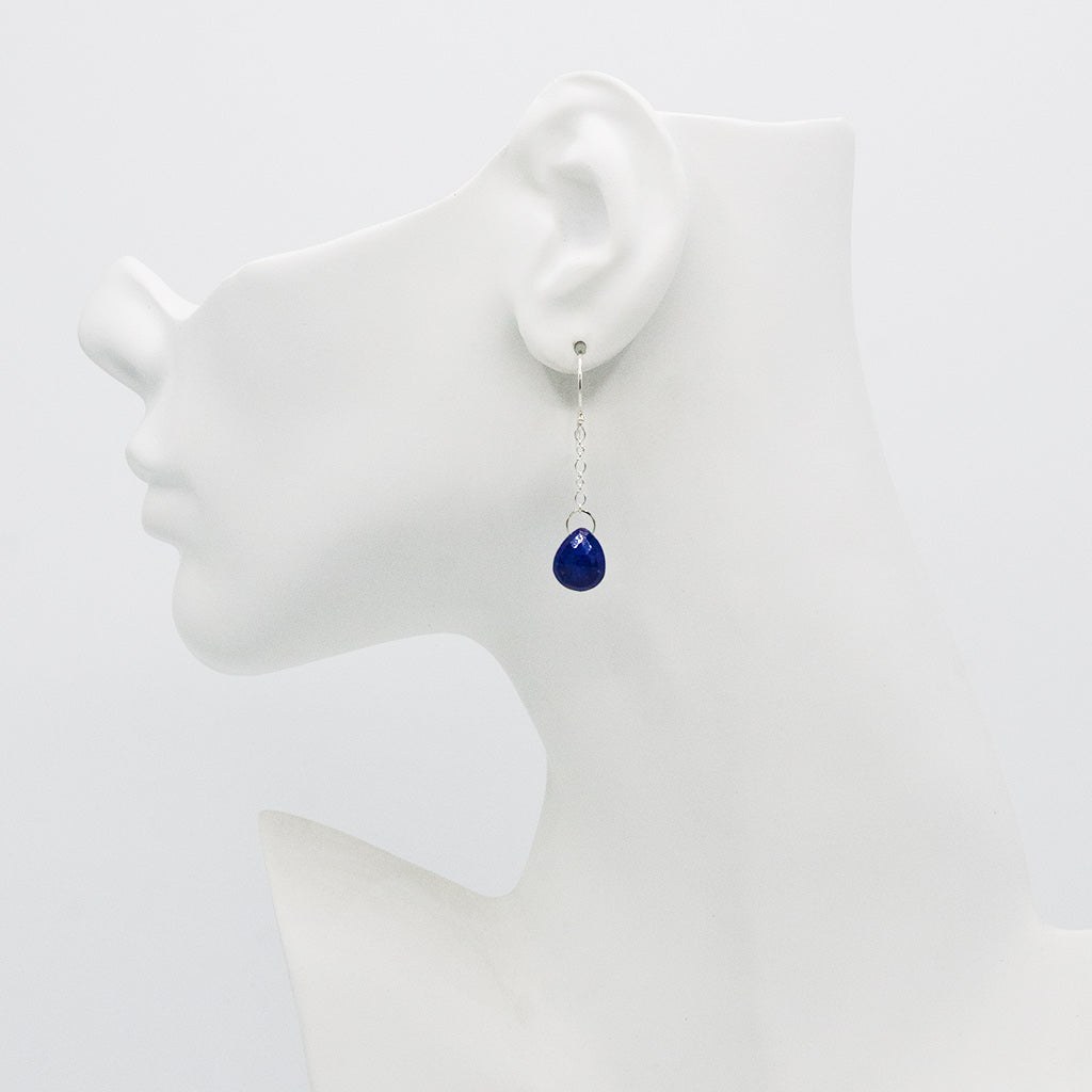 Blue Lapis Gemstone Earrings