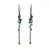 Apatite and Pyrite Chandelier Earrings