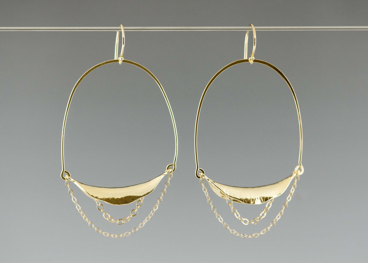 Large Curve Hoop Earrings