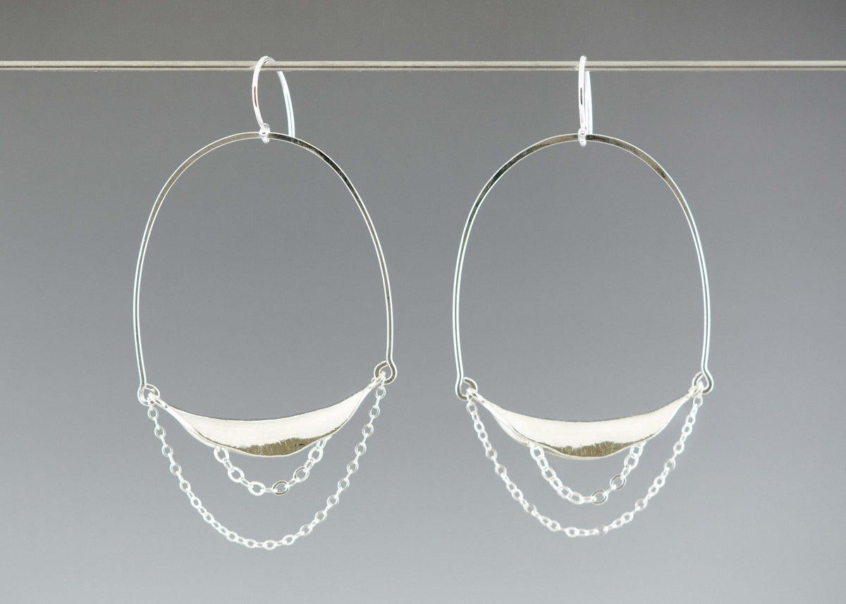 Large Curve Hoop Earrings