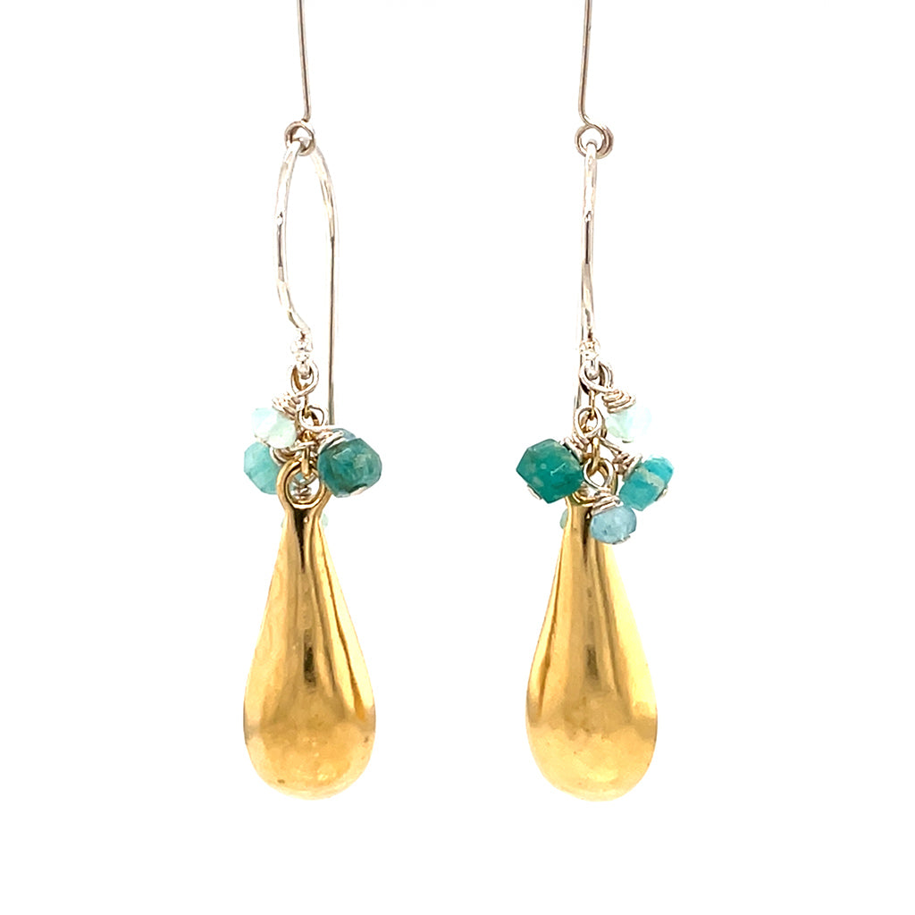 Small Drop with Gems Earrings