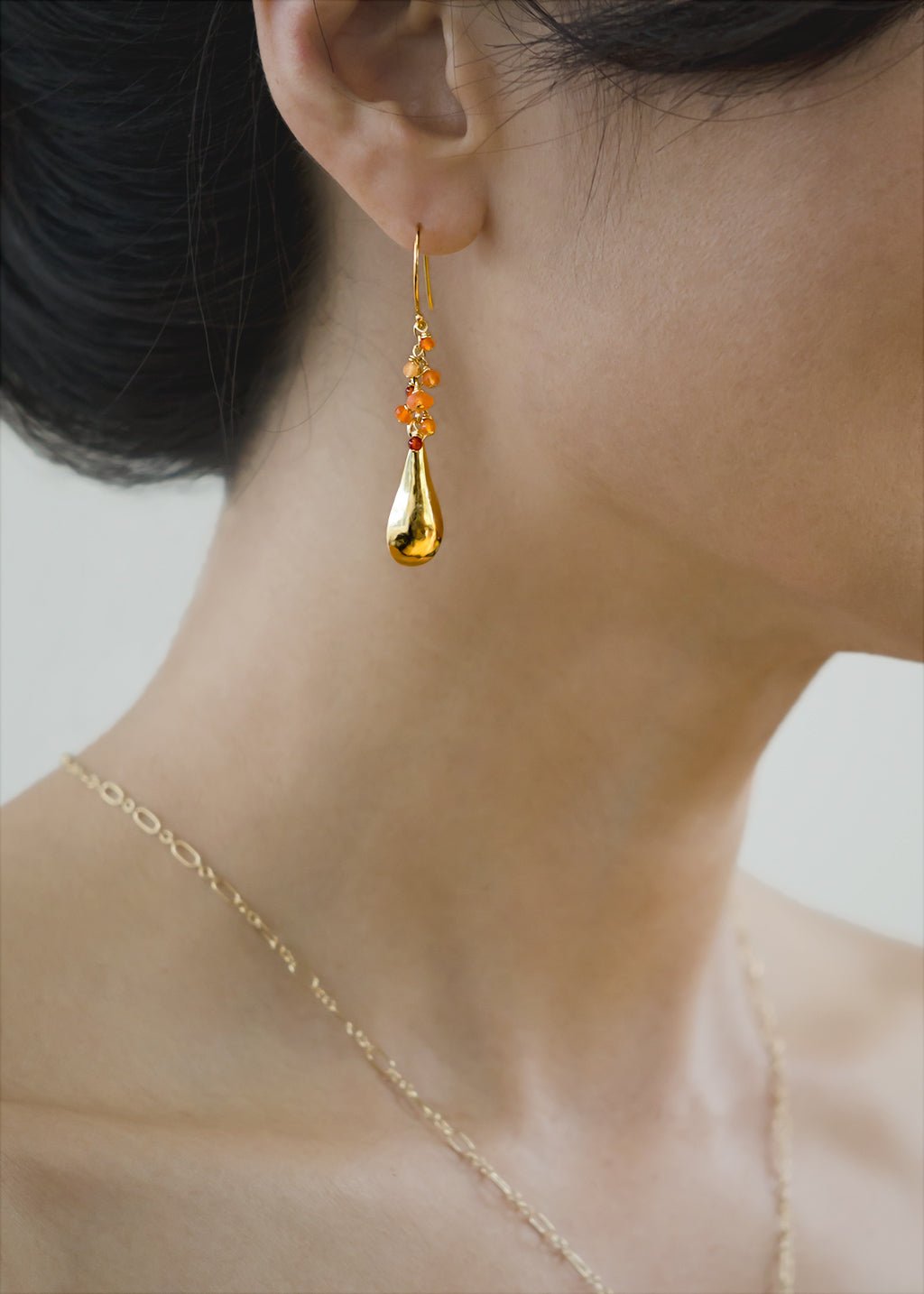 Small Drop with Gems Earrings