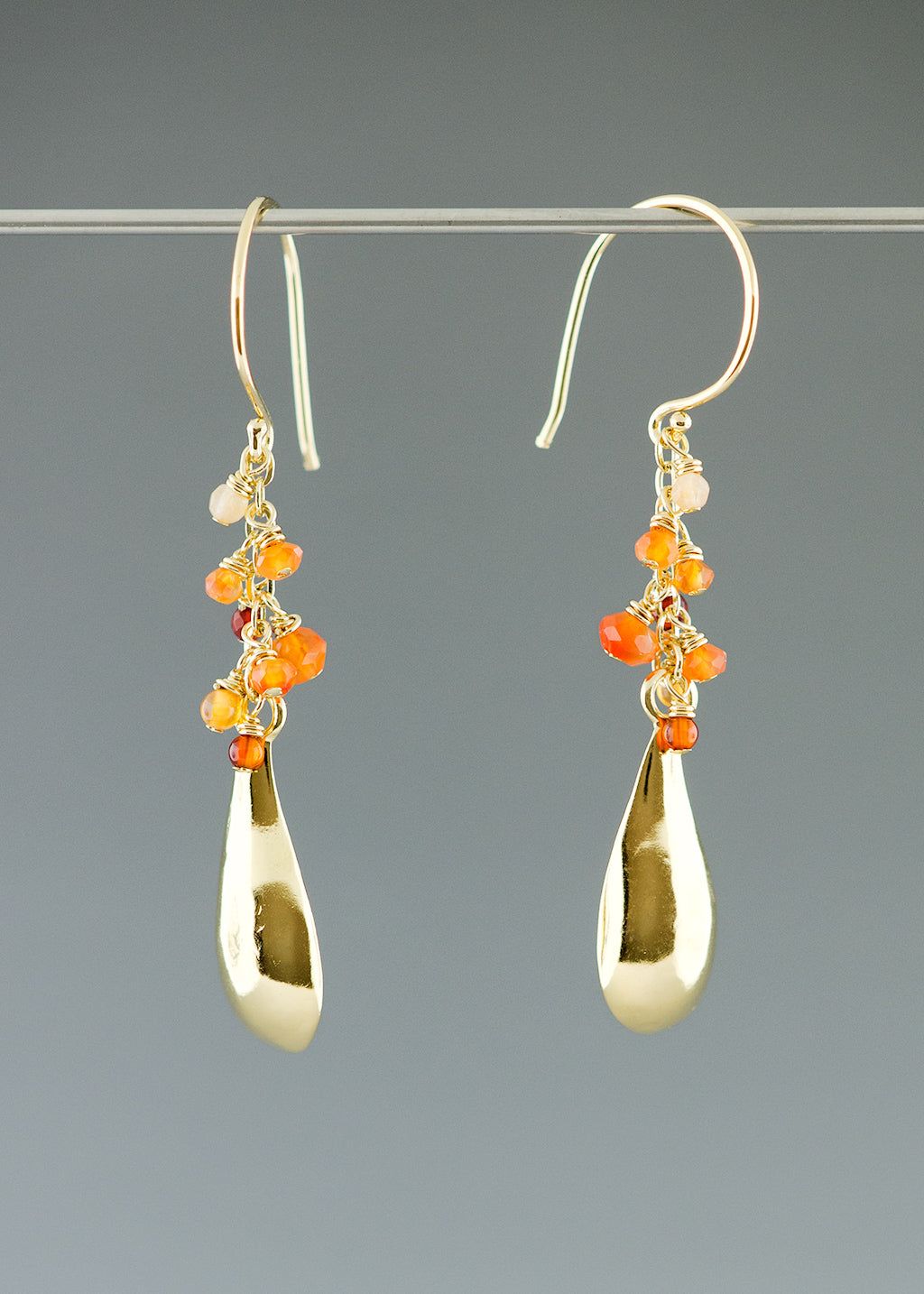 Small Drop with Gems Earrings