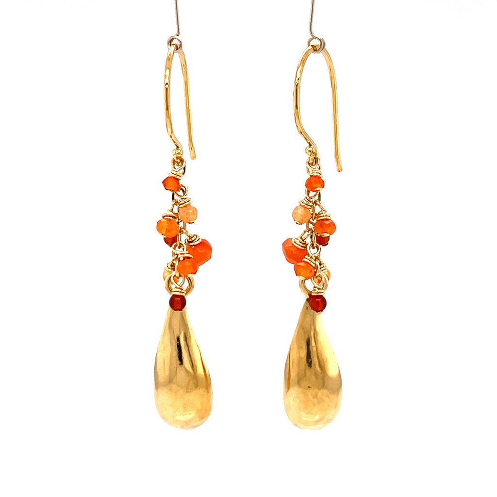 Share more than 180 gold gem earrings latest