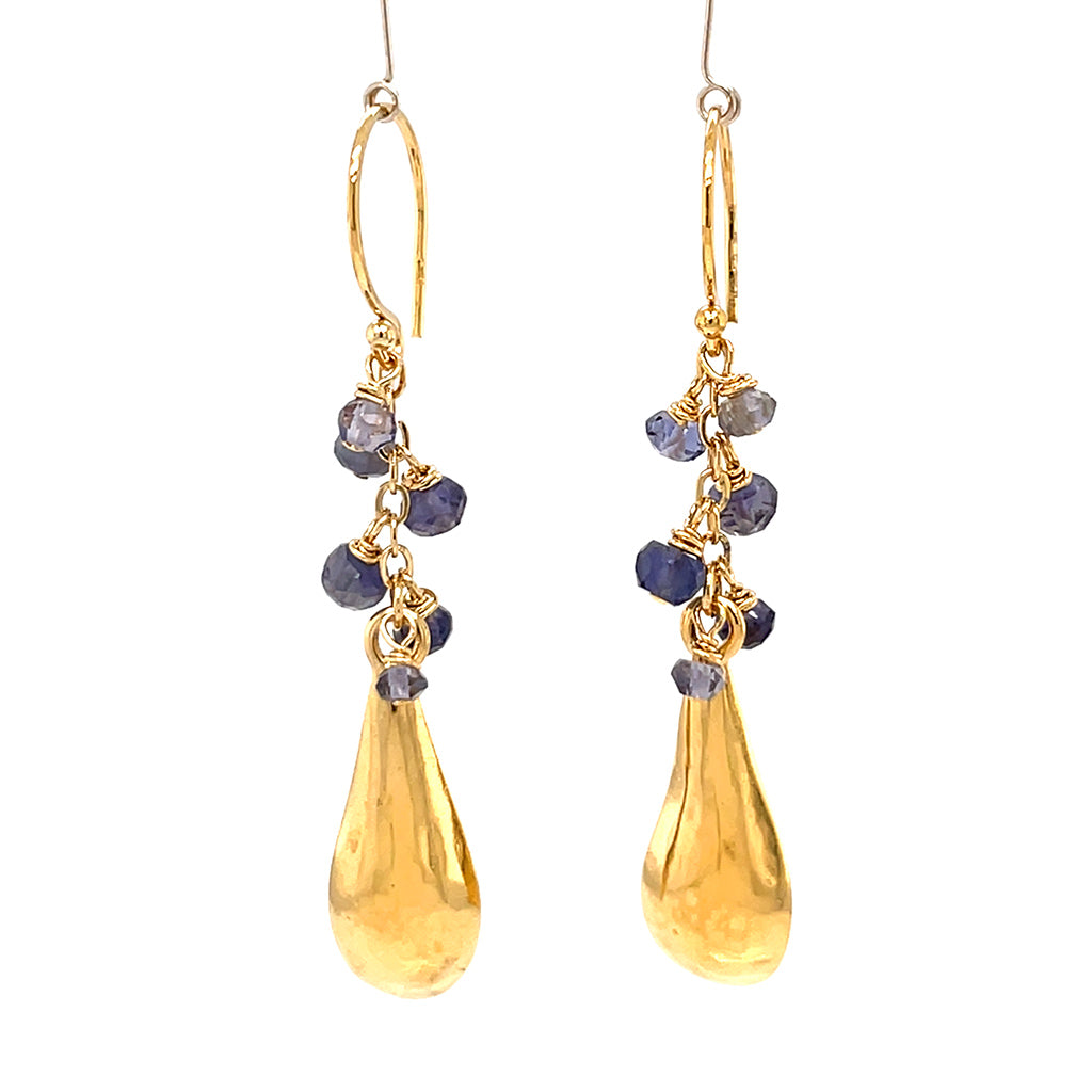 Small Drop with Gems Earrings