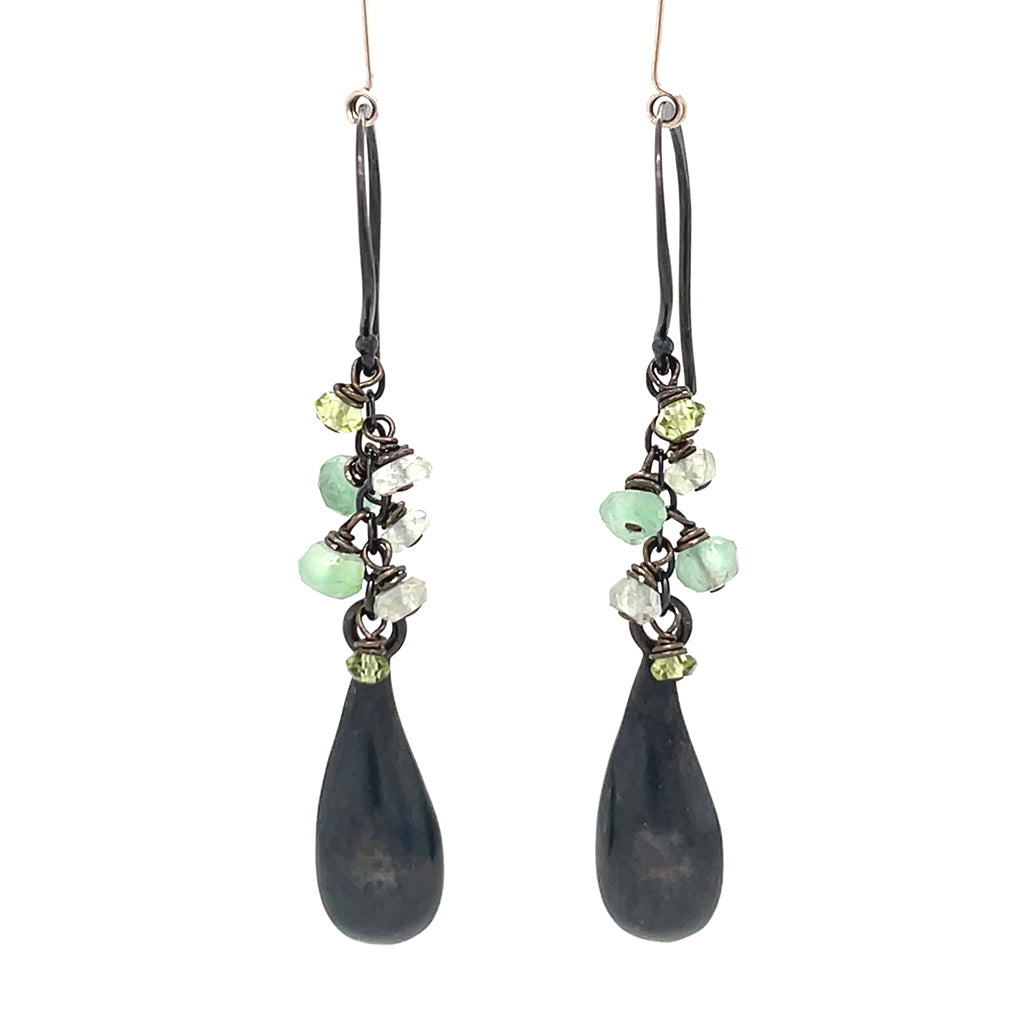 Small Drop with Gems Earrings