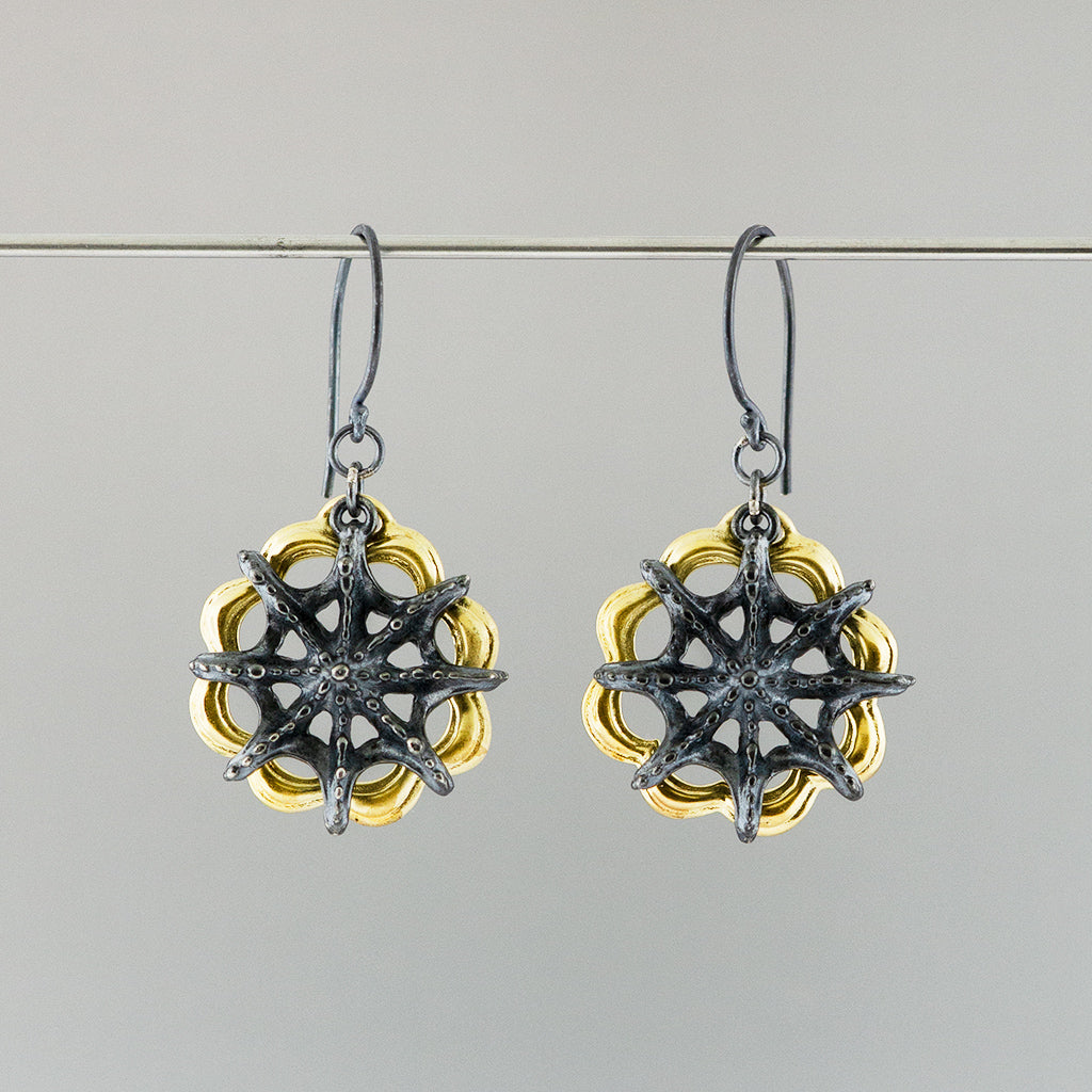 Siren Star Wheel Dangle Earring