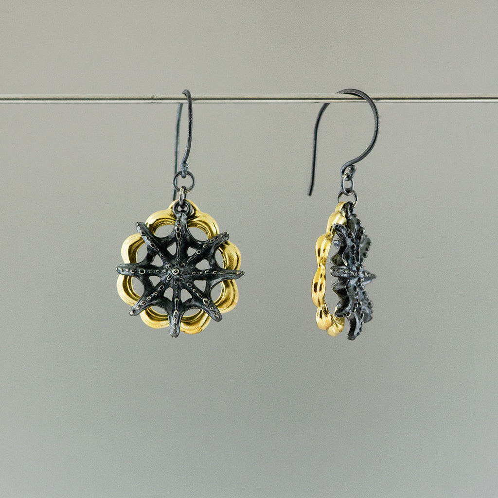 Siren Star Wheel Dangle Earring