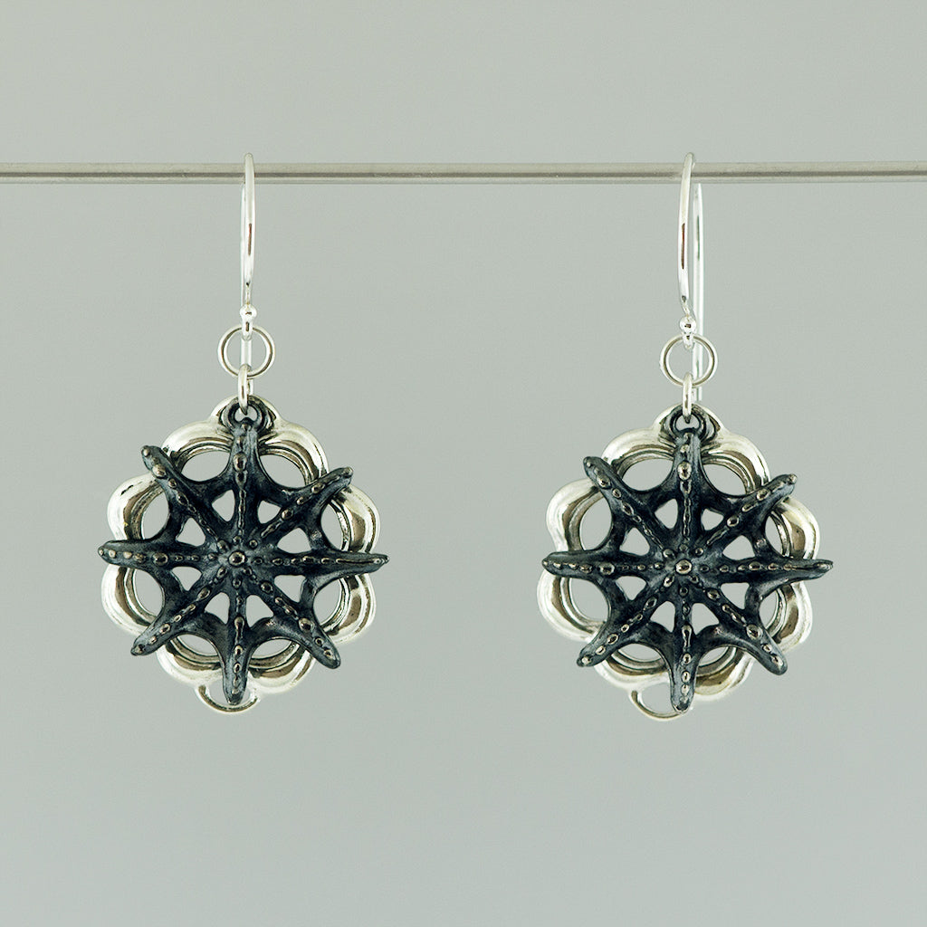 Siren Star Wheel Dangle Earring