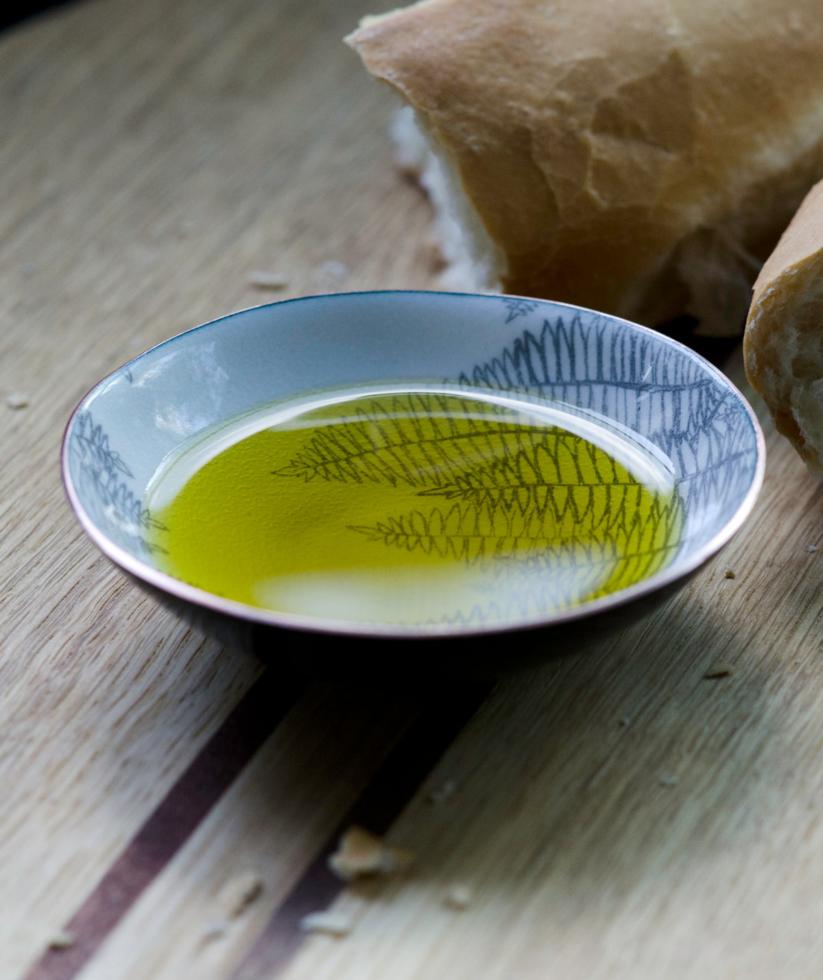 Herb Enamelware Bowls, handmade art gift for the kitchen