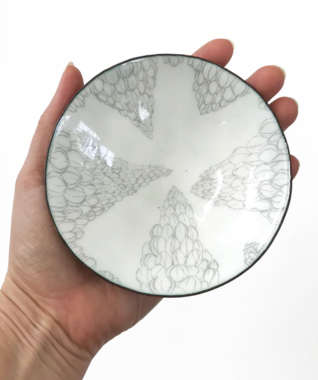 Flower Tower Enamelware Bowl