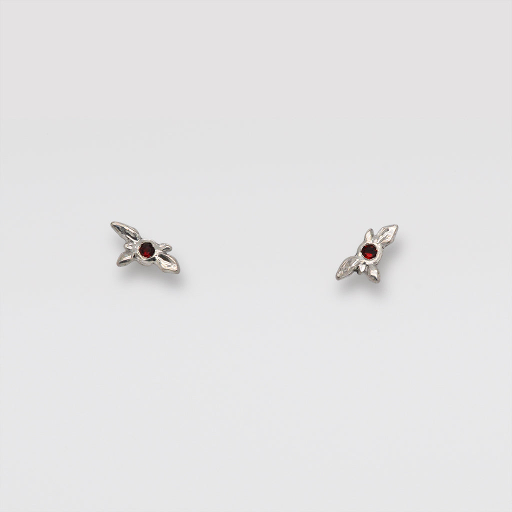 Tiny Succulent Gemstone (Birthstone) Earring