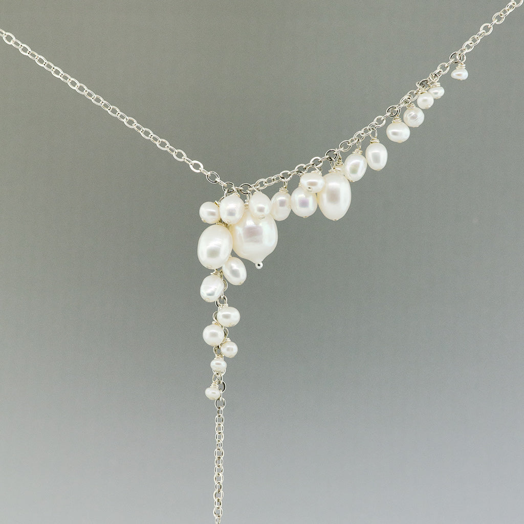 Asymmetrical Pearl Necklace